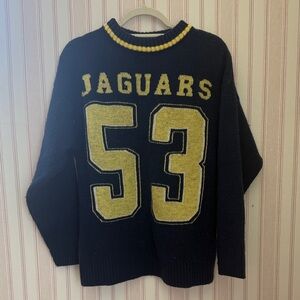 ASOS Navy and Yellow Jaguars Sweater